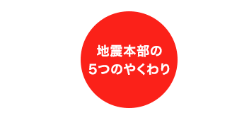 地震本部の５つのやくわり