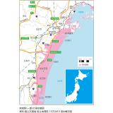 宮城県（一部）の浸水範囲