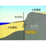 野島断層のずれ