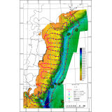 日本海溝海底地震津波観測網（海底地形入リ）