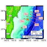 東北地方太平洋沖地震に伴う海底地殻変動