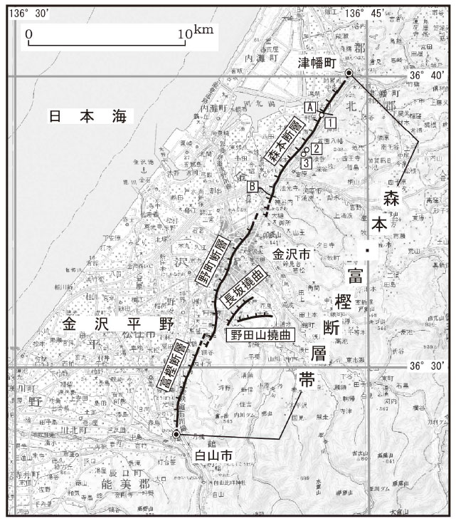 日本の断層一覧