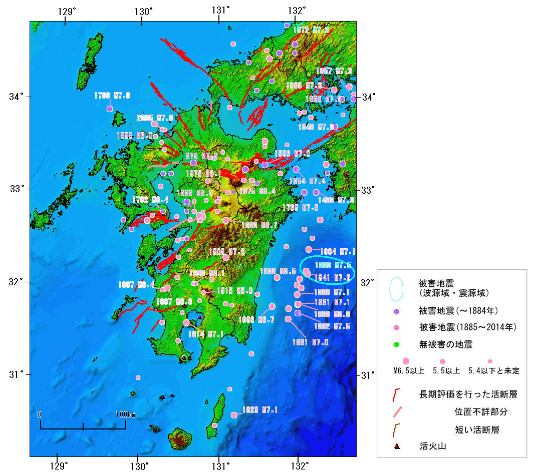 九州・沖縄地方の地震活動の特徴